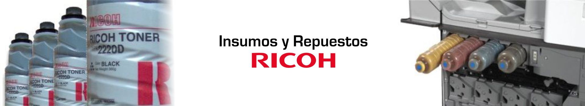 Cartuchos y botellas de toner RICOH originales y alternativos